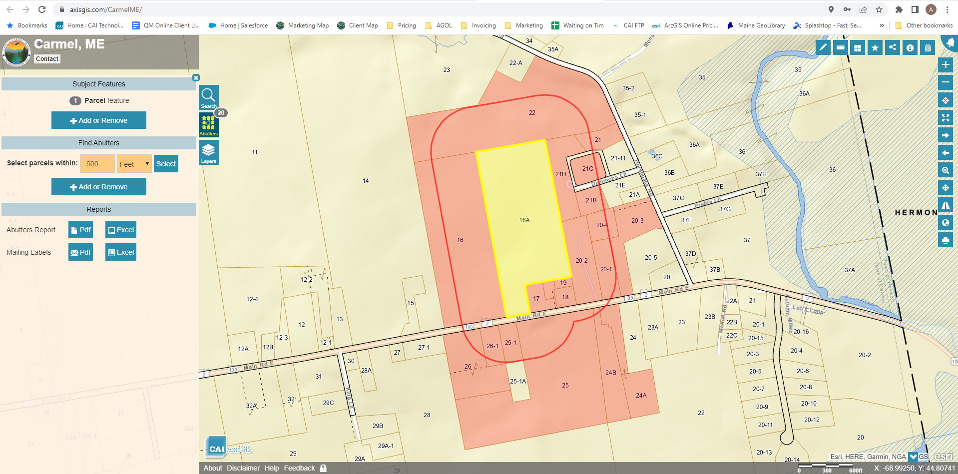 Carmel, ME GIS Conversion and Online GIS Hosting CAI Technologies
