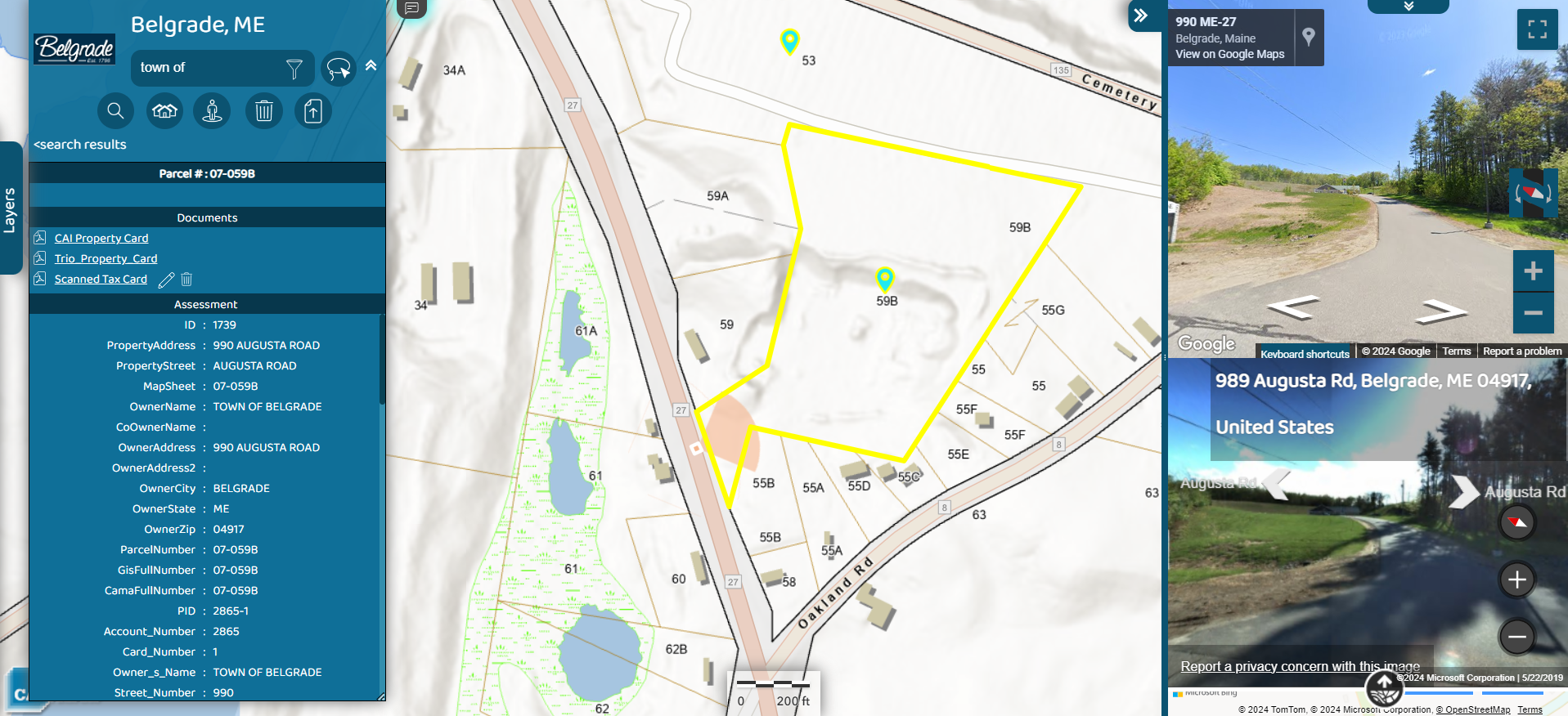 Belgrade, ME GIS Conversion and Online GIS Hosting CAI Technologies